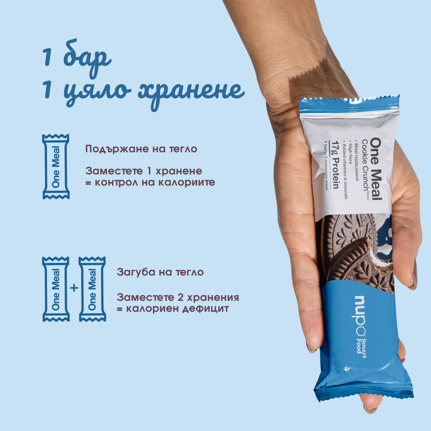 One Meal барче Хрупкава Бисквитка – 15 бр.