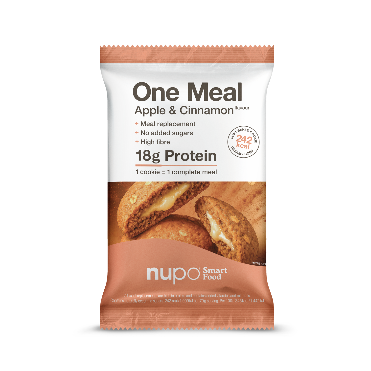 One Meal +Prime Бисквитка Ябълка и Канела – 1 бр.